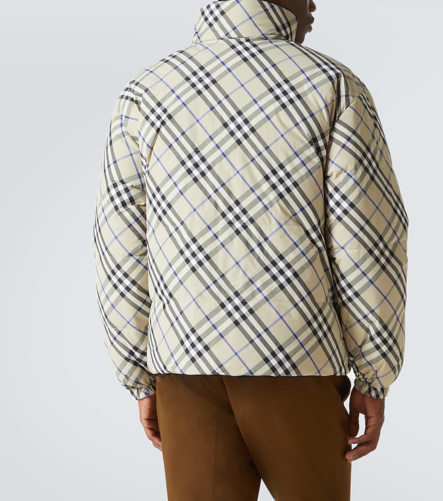 Checked quilted jacket