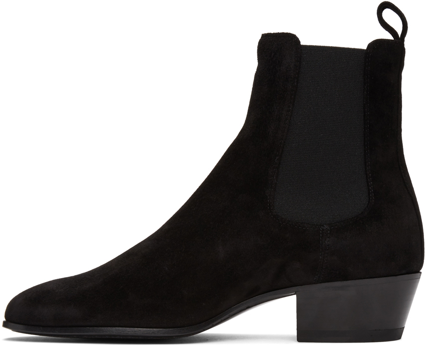 Black Suede Cole Chelsea Boots