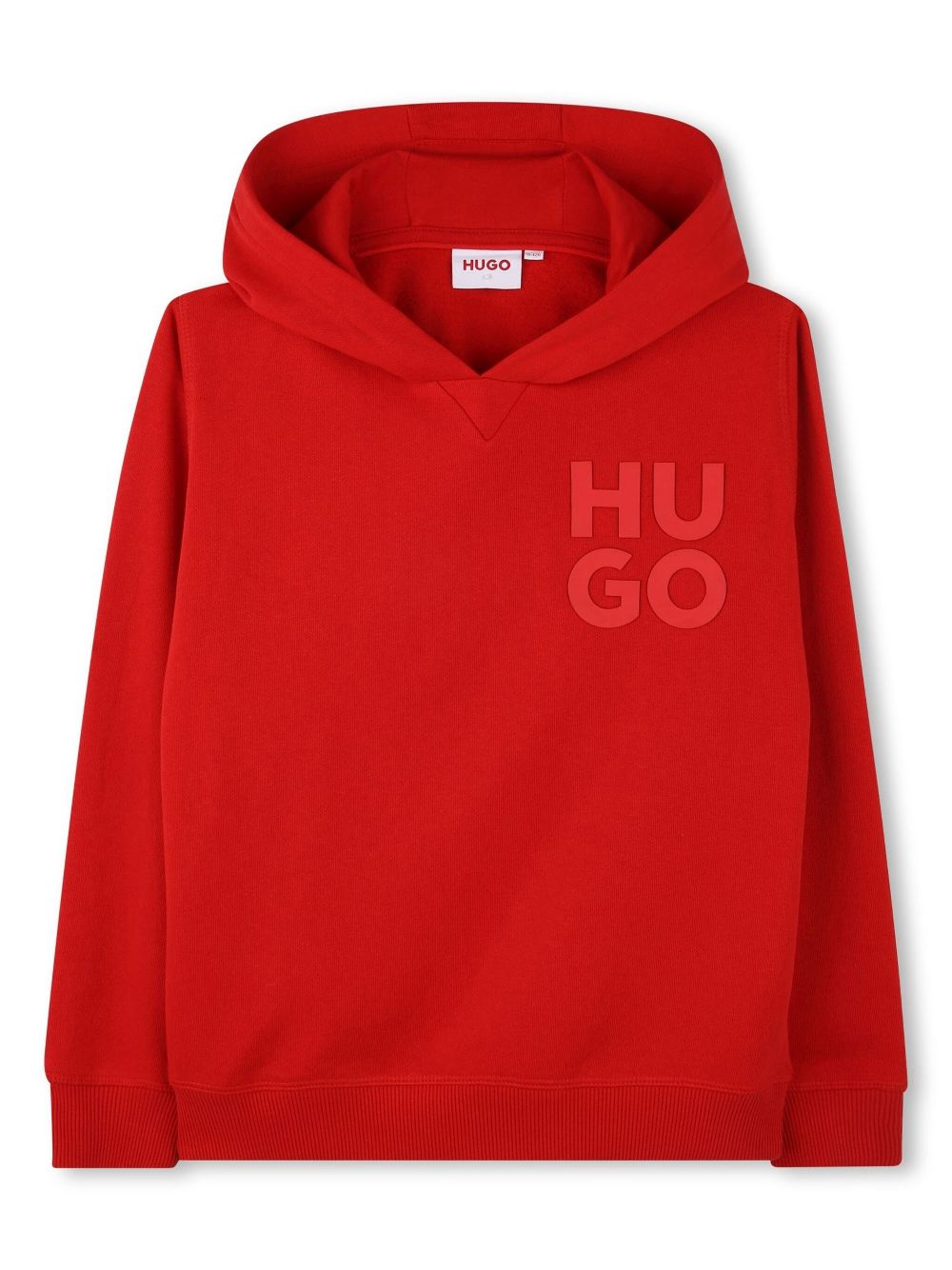 Logo-print hoodie - Red