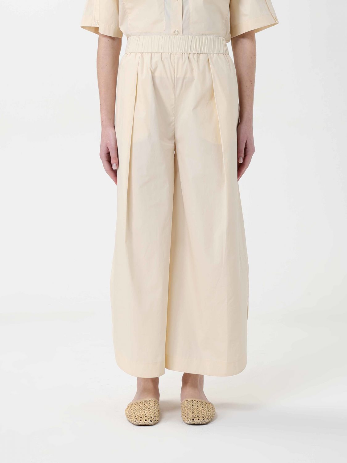 Pants Woman color Yellow Cream