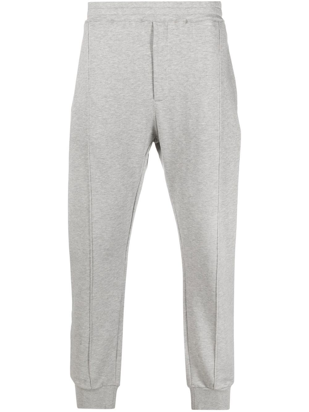 Rear logo-patch detail track pants - Grey