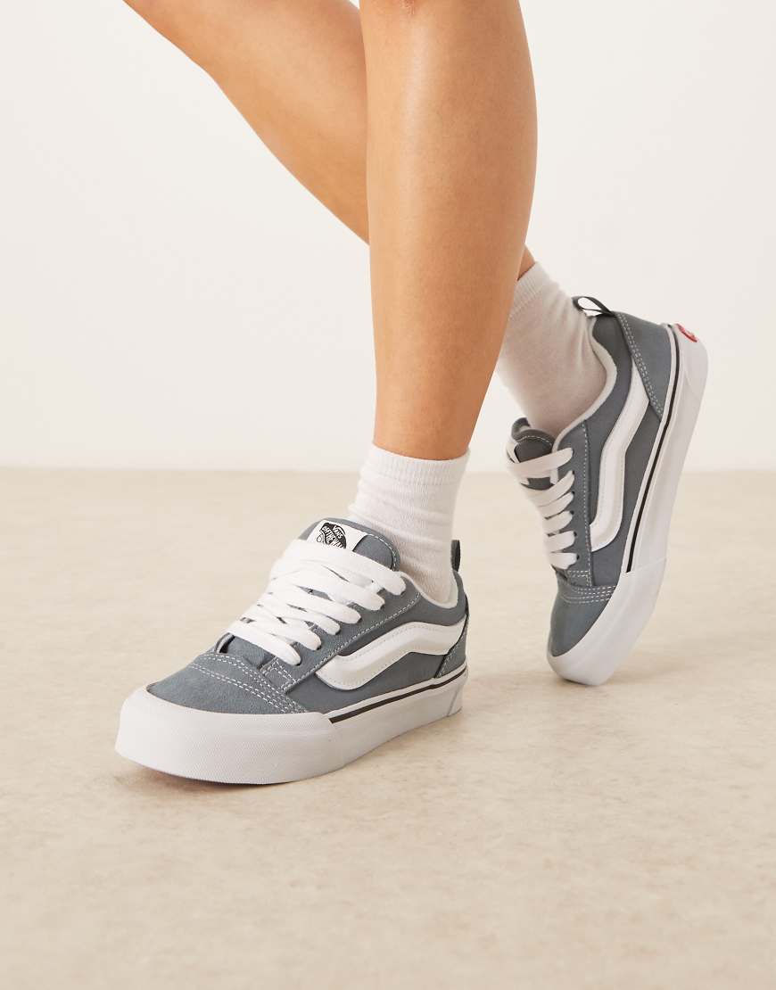 Knu Skool colour theory trainers in mid blue