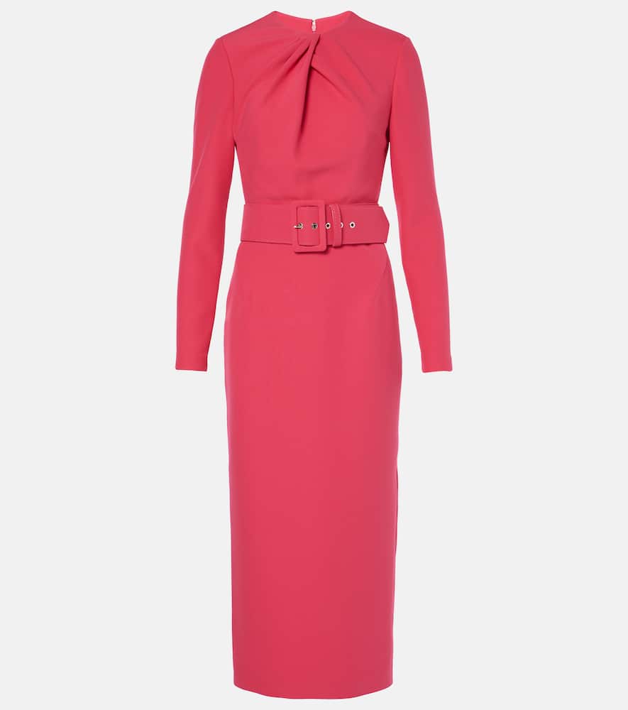 Belted midi dress
