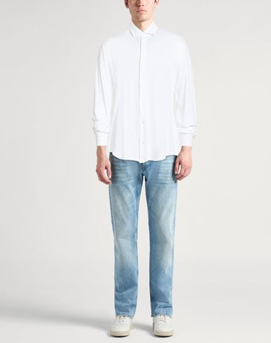 Man Shirt White Size 46 Cotton