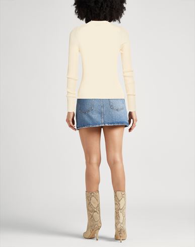 Woman Sweater Ivory Size 2 Organic cotton, Polyamide