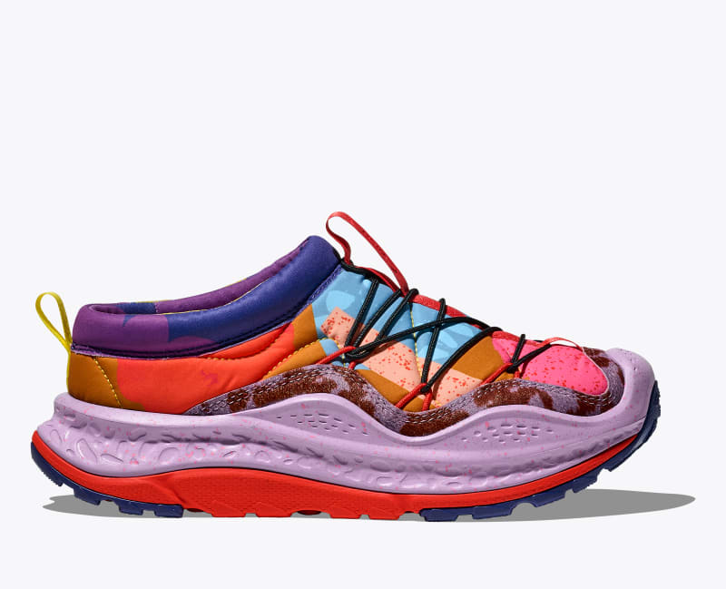 HOKA Ora Primo Studio Proba Shoes in Vermillion Orange/Gold
