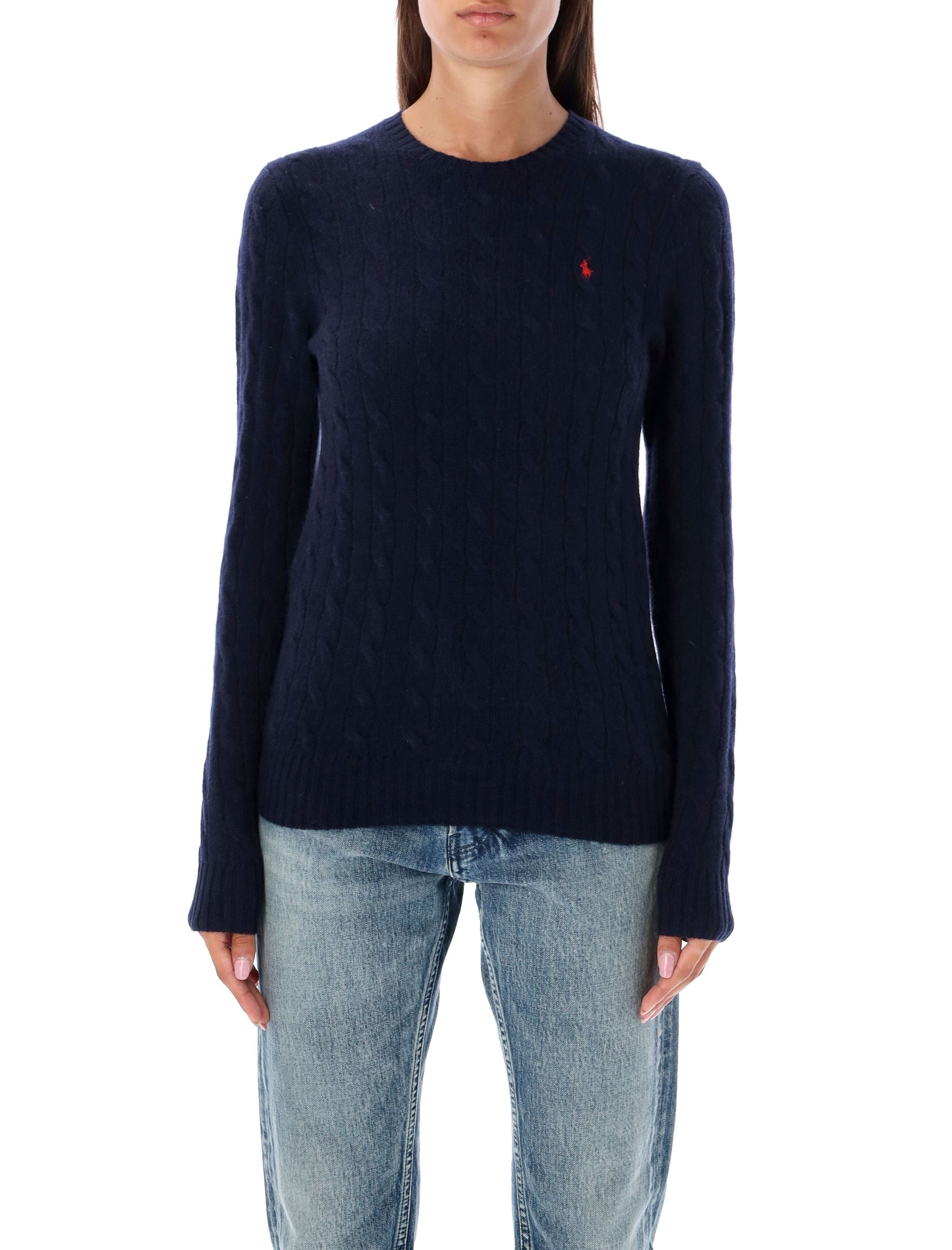 Cable Knit Sweater with Signature Embroidery - Size S