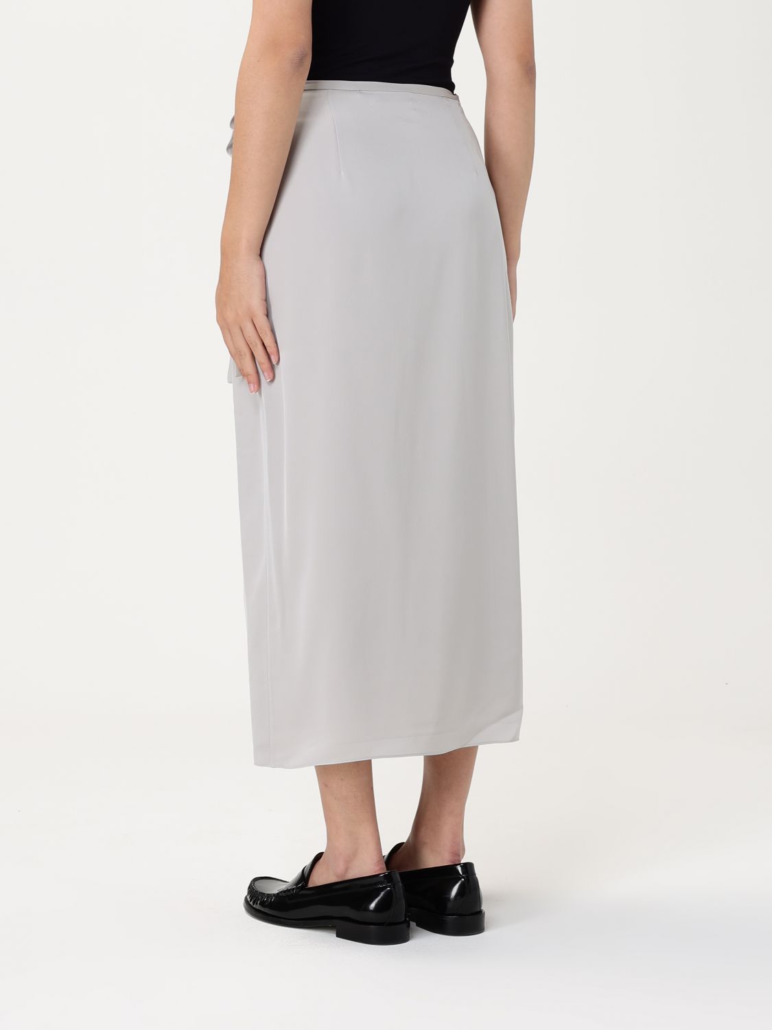 Skirt THEORY Woman color Silver