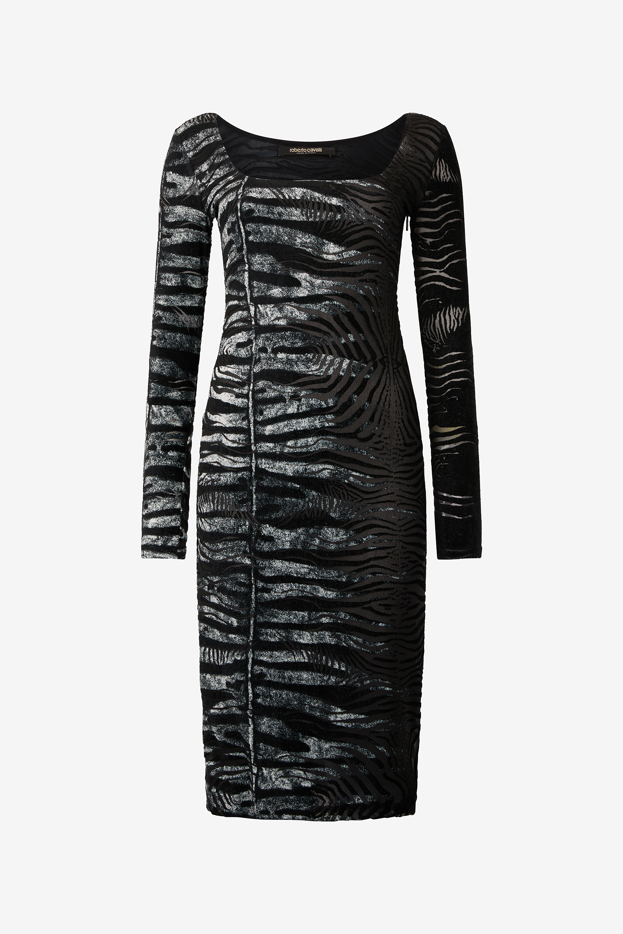 Dress With Tiger Skin And Zebra Motif