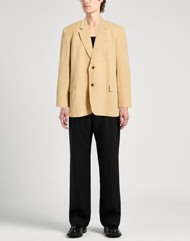 Man Blazer Sand Size S Viscose, Linen