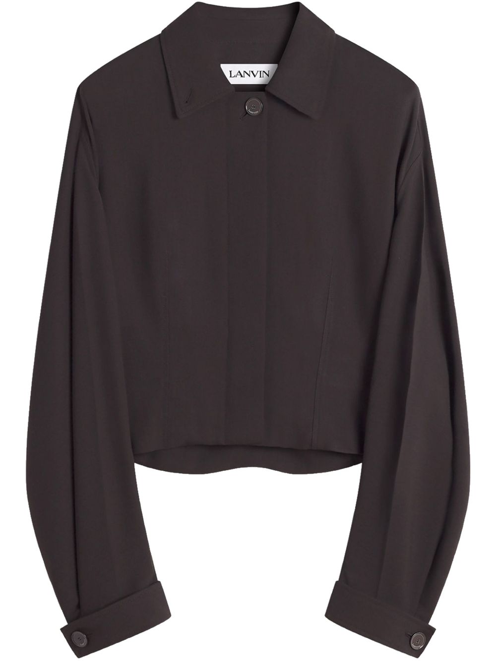 High neck jacket - Brown