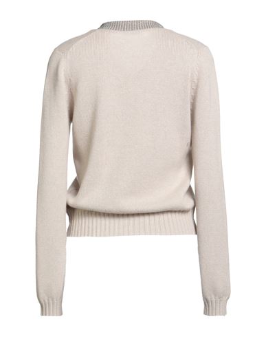 Woman Sweater Beige Size M Cashmere, Cotton, Elastane, Ecobrass