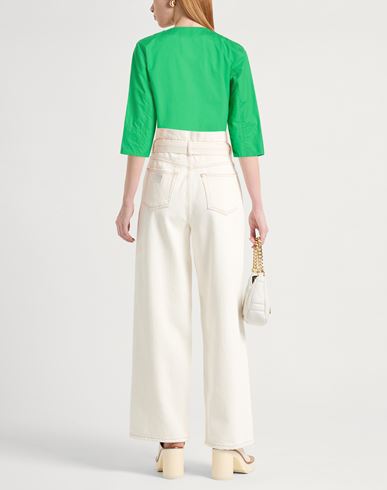 Woman Top Green Size 12 Cotton