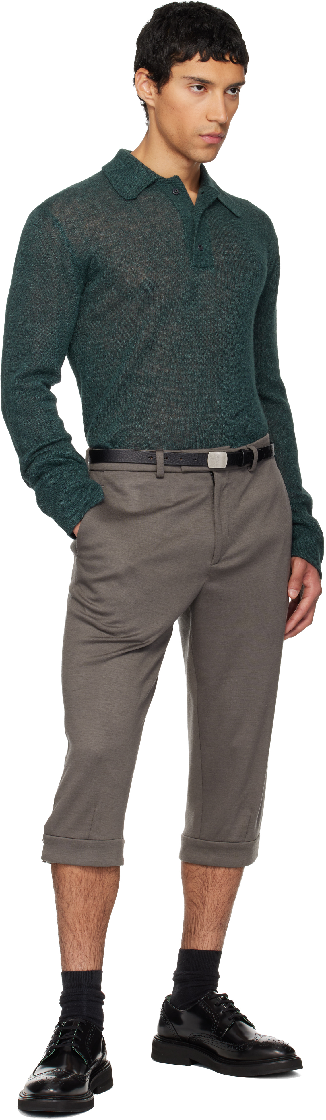 Gray Knickerbocker Shorts