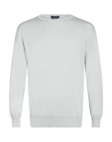 Man Sweater Sky blue Size 42 Cotton
