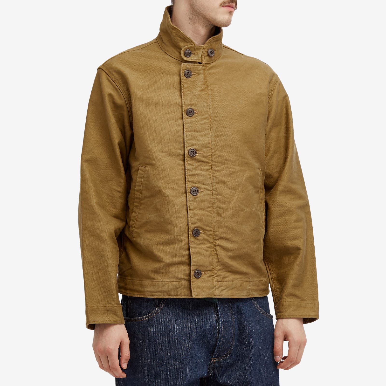 Men's Bower Lined Deck Jacket in Khaki Drab