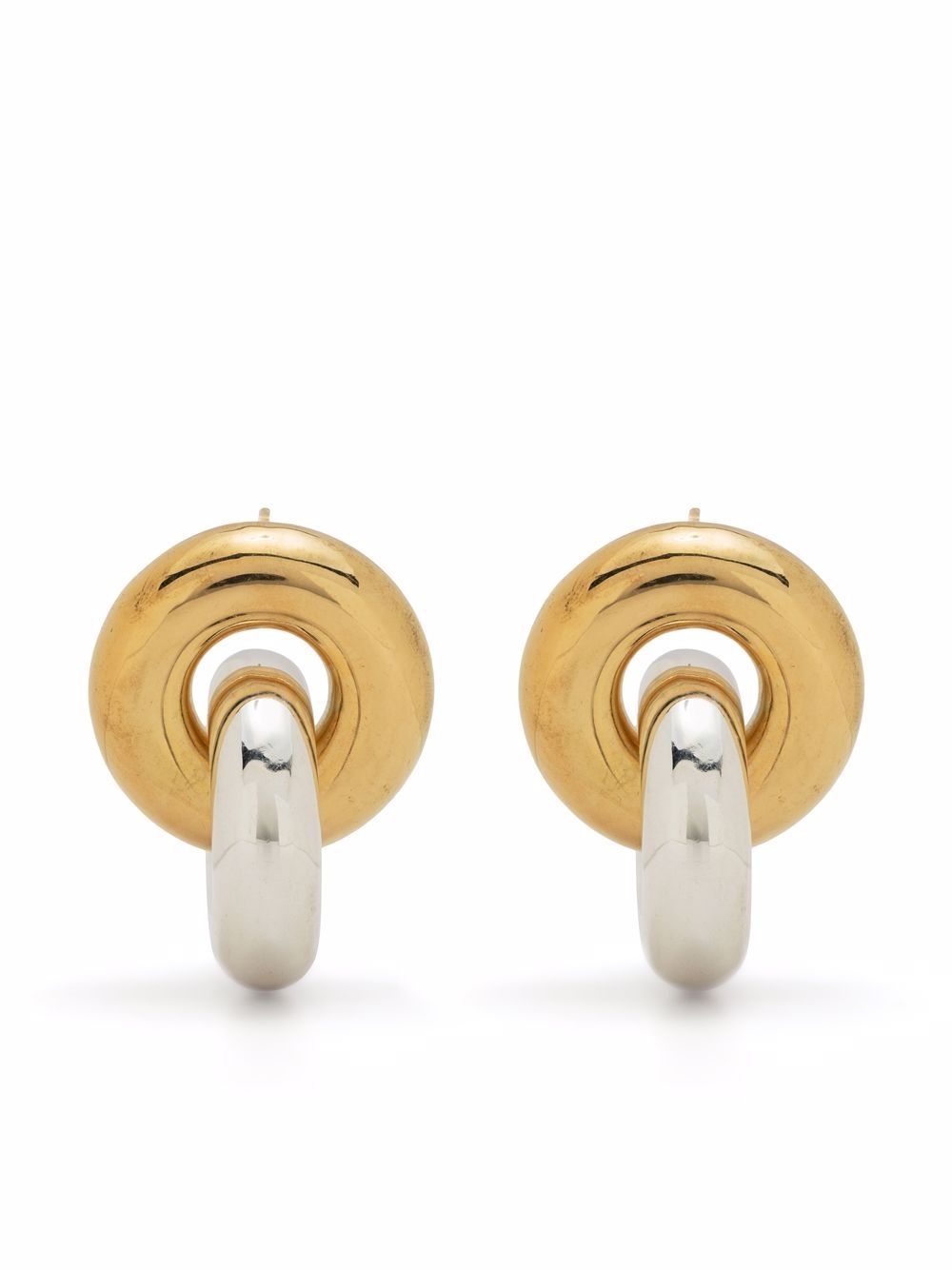 Cumulus link earrings - Gold