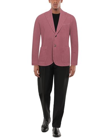 Man Blazer Antique rose Size 38 Cotton, Elastane