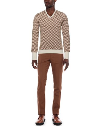 Man Sweater Beige Size 46 Cashmere