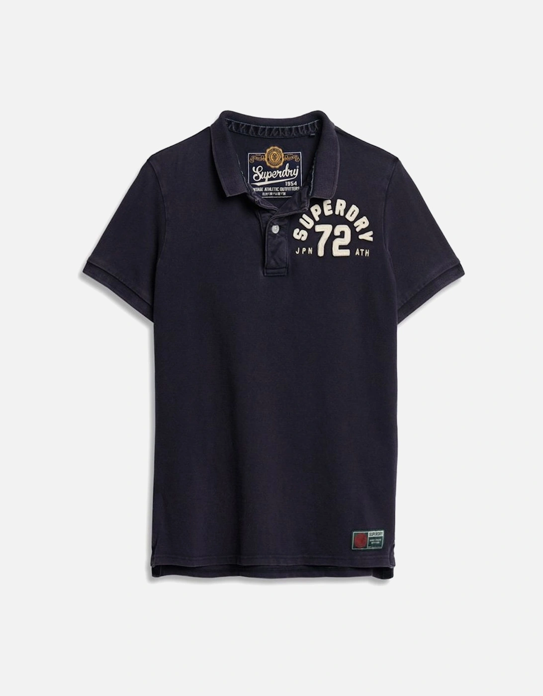 Men's Superdry Men's Vintage Athletic Polo Eclipse Navy - Size: Regular/40