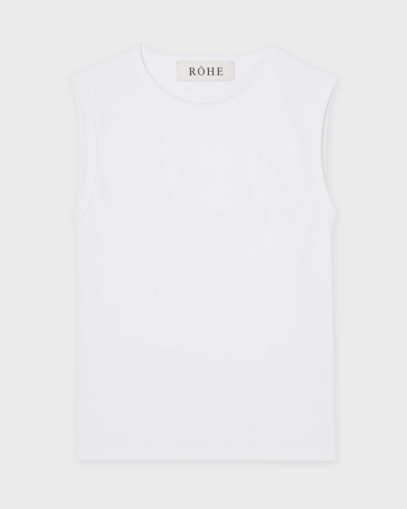 Róhe Top Tight Rib Tank White
