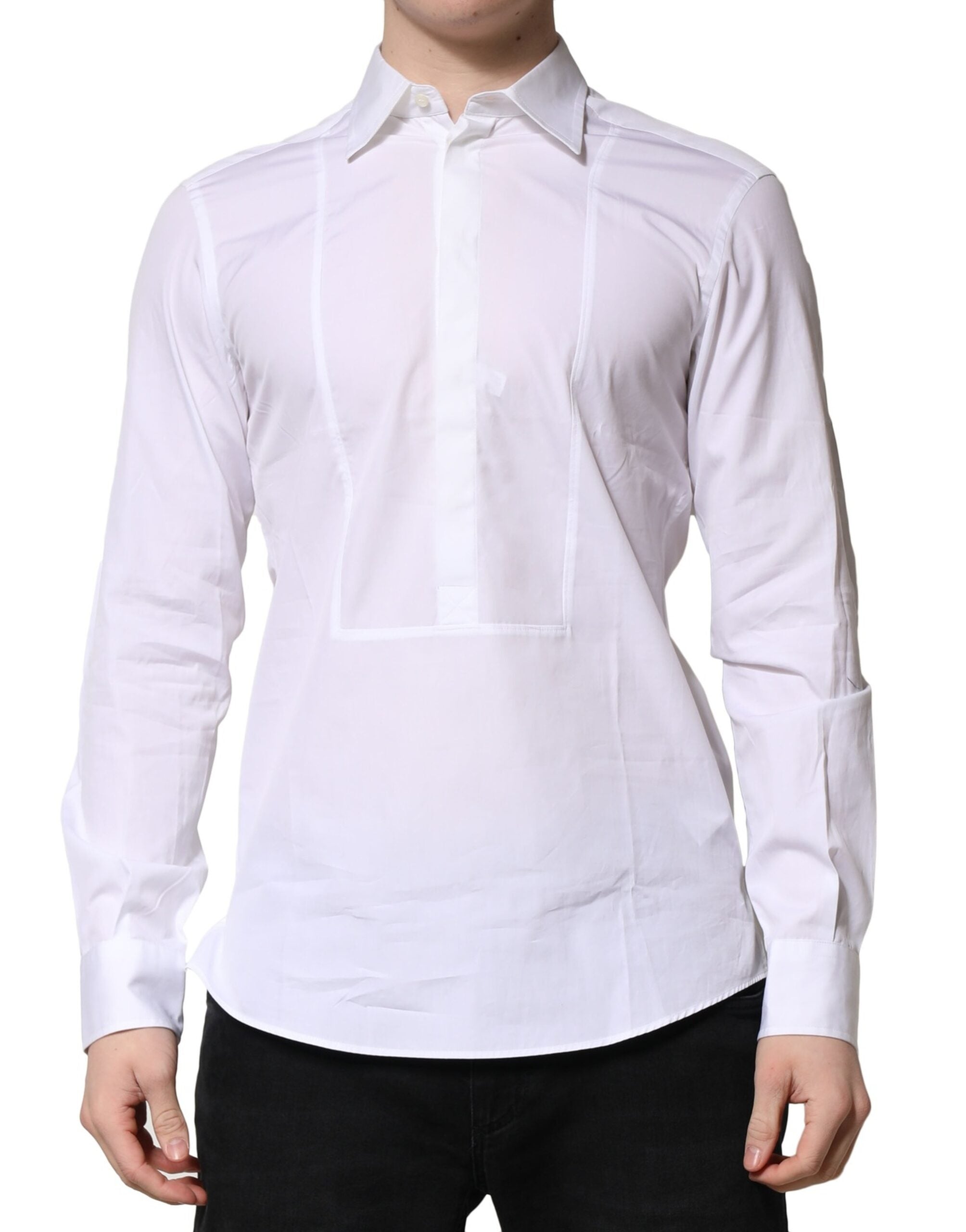 Cotton Poplin Formal Shirt — White