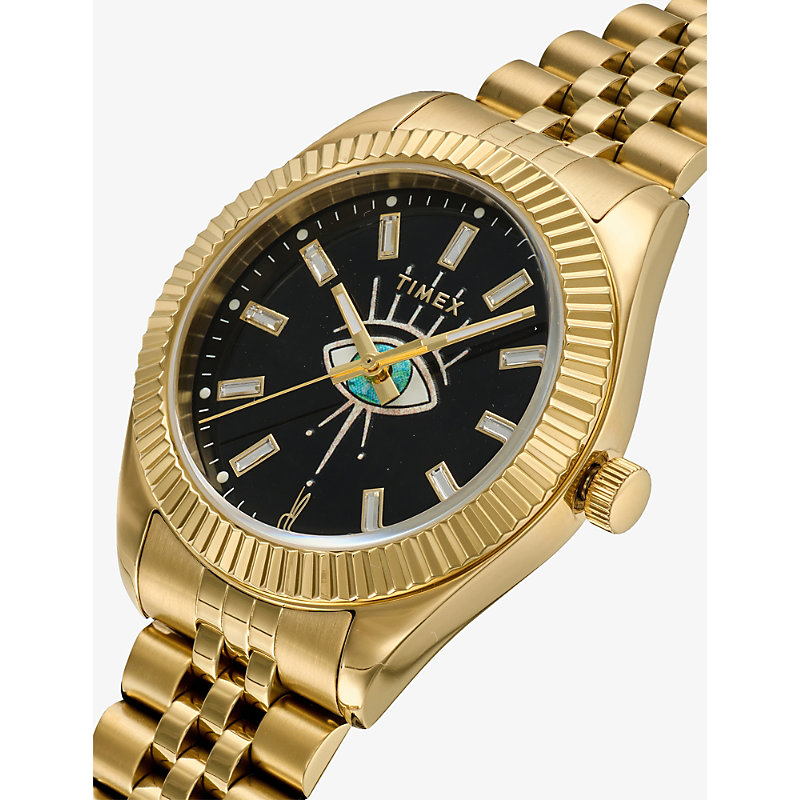 Womens x Jacquie Aiche Eclipse Stainless-Steel Quartz Watch 36mm