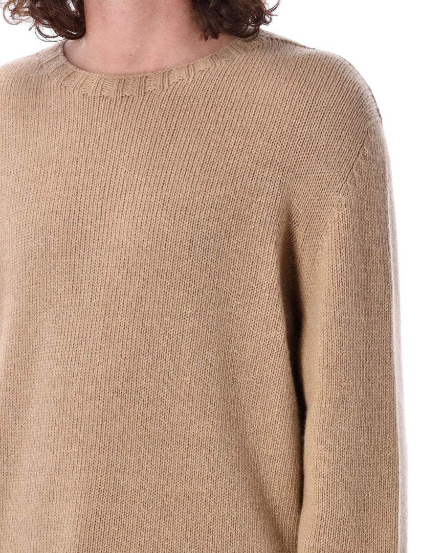 Curved-logo jumper