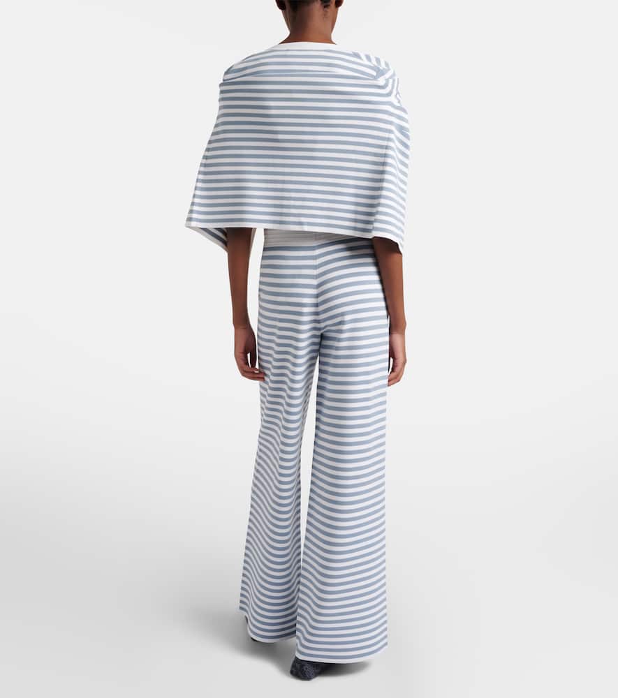 Fingere striped wide-leg pants
