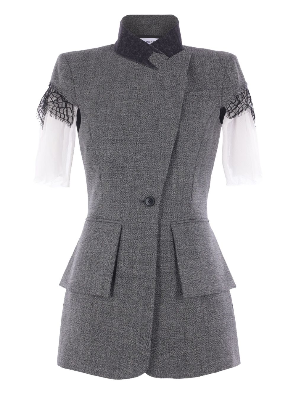 Short-sleeve blazer - Grey