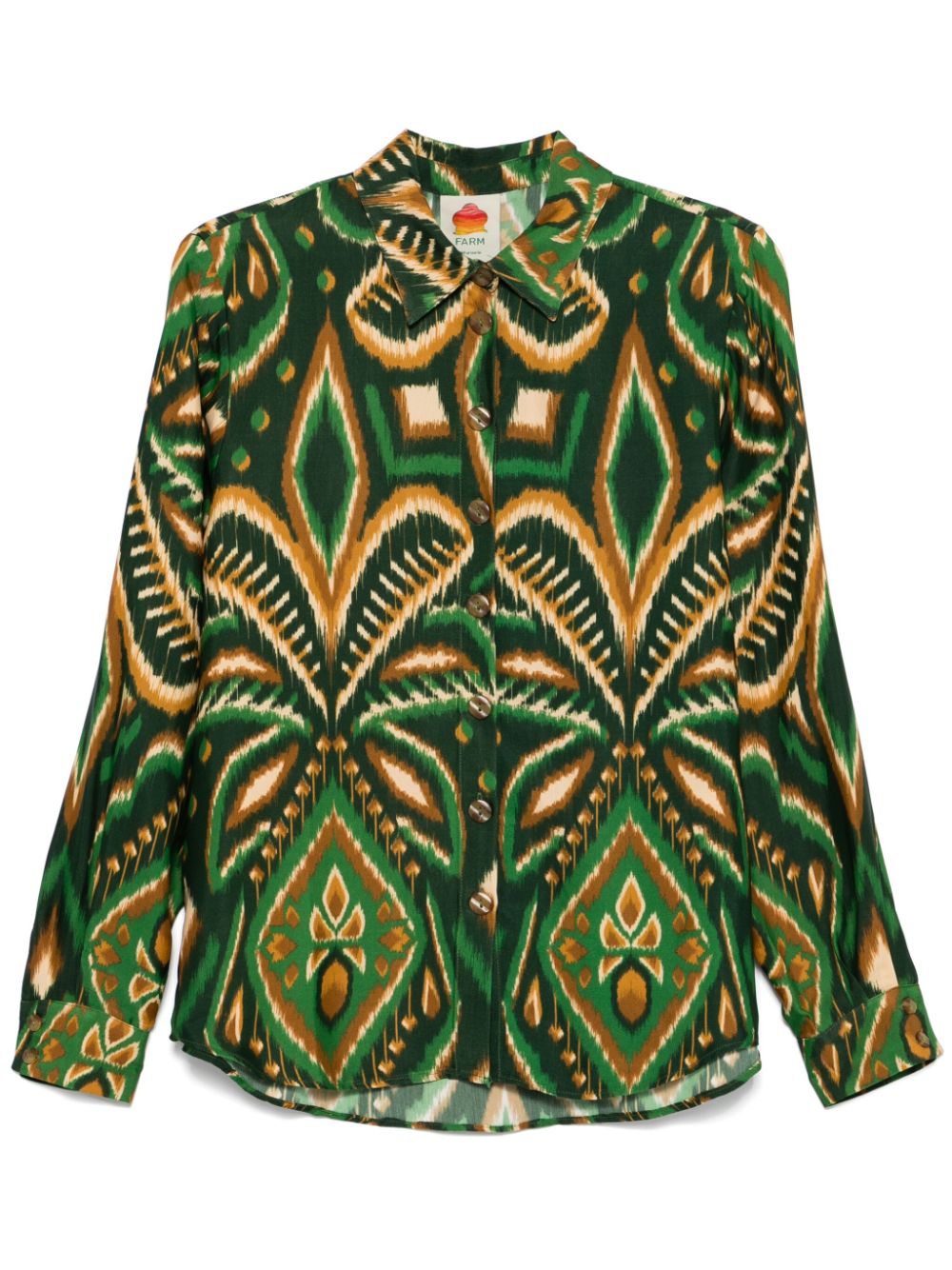 Pineapple Ikat shirt - Green
