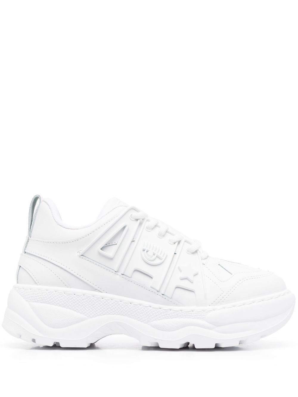 Logomania low-top sneakers - White