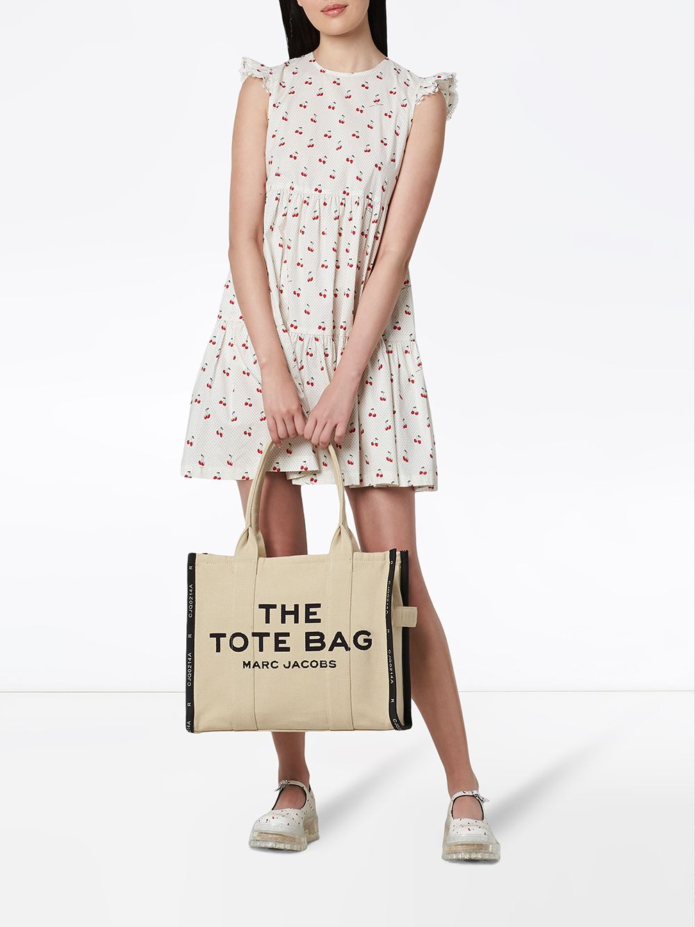 Traveler Tote Tote In Beige Cotton