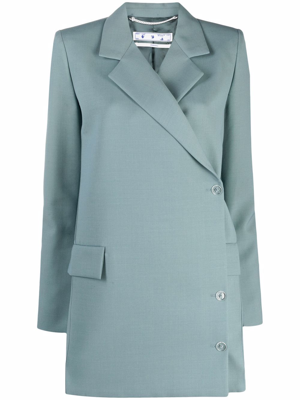 Cardbox wrap blazer - Green