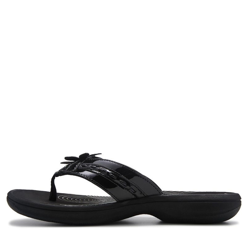 Women's Breeze Opal Cloudsteppers Flip Flop Sandals (Black Paton)