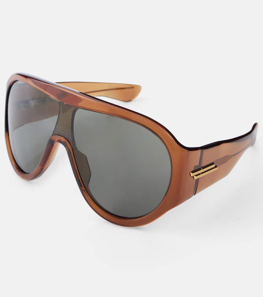 Bottega Veneta Scudo shield sunglasses
