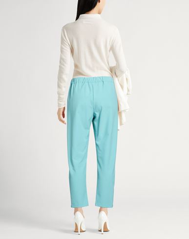 Woman Pants Turquoise Size 4 Polyester, Viscose, Elastane