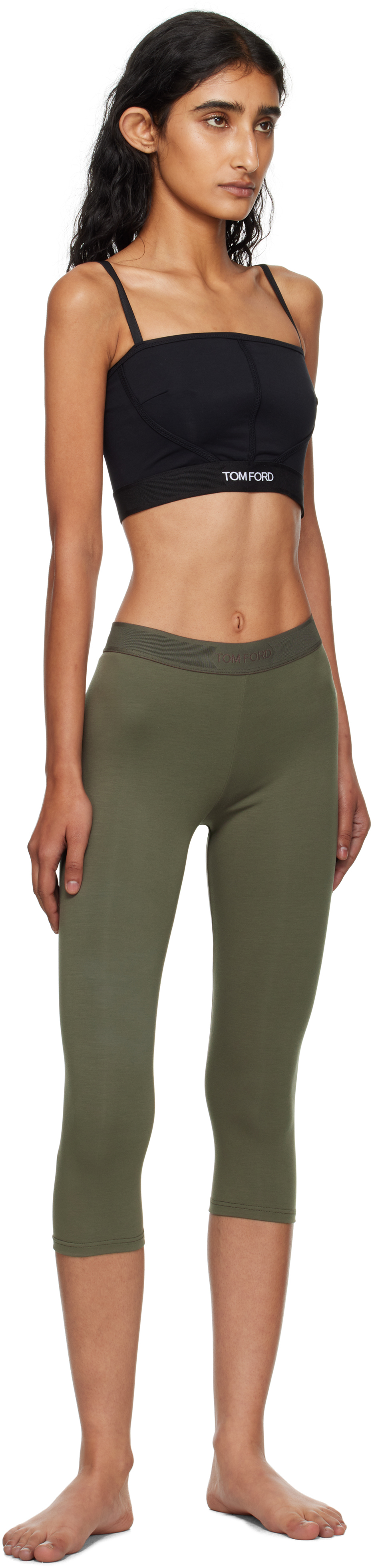 Khaki Modal Yoga Leggings
