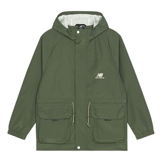 Men's Casual Sports Solid Color Hooded Jacket Green