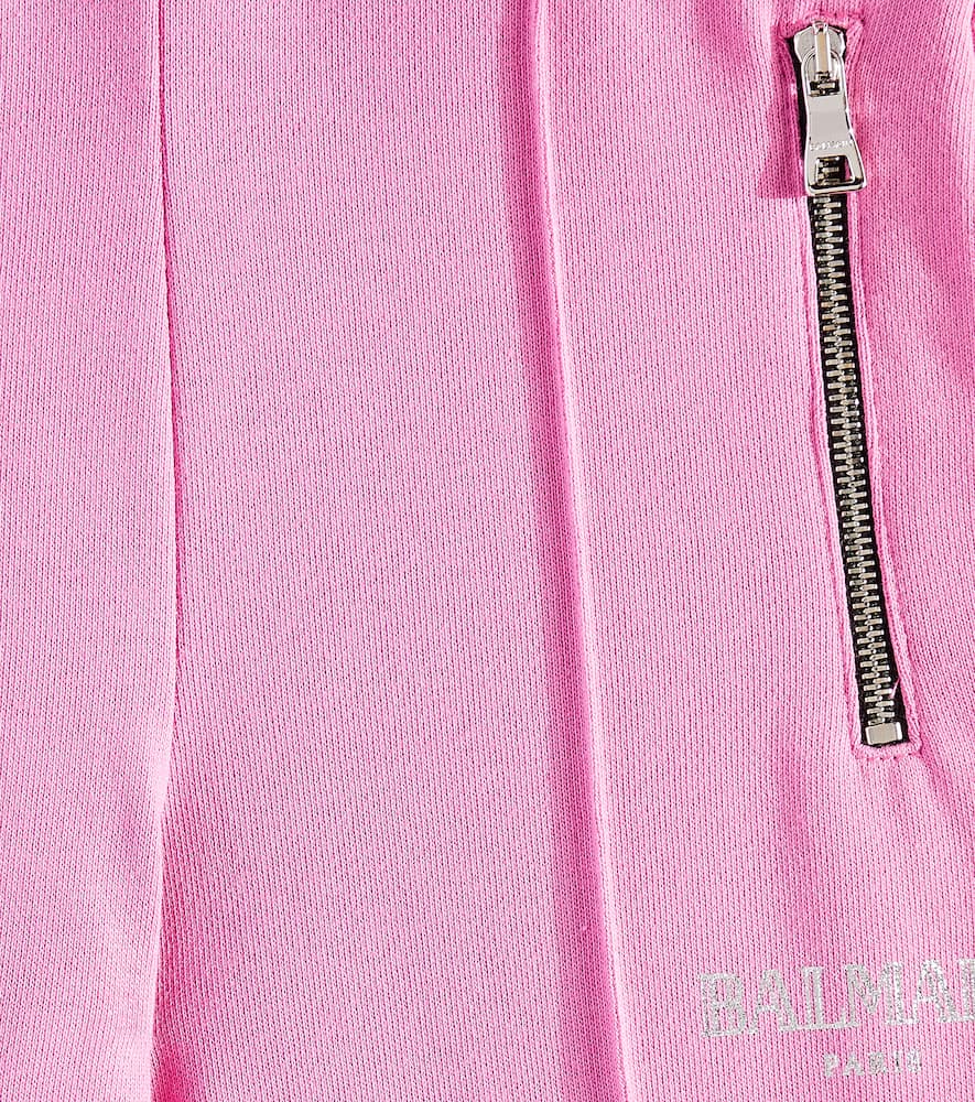 Balmain Kids Cotton wide-leg pants