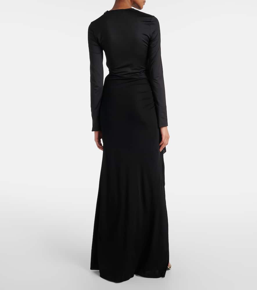 Gathered jersey gown