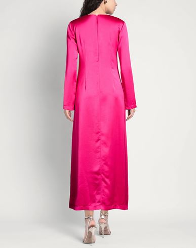 Woman Maxi dress Fuchsia Size 4 Polyester