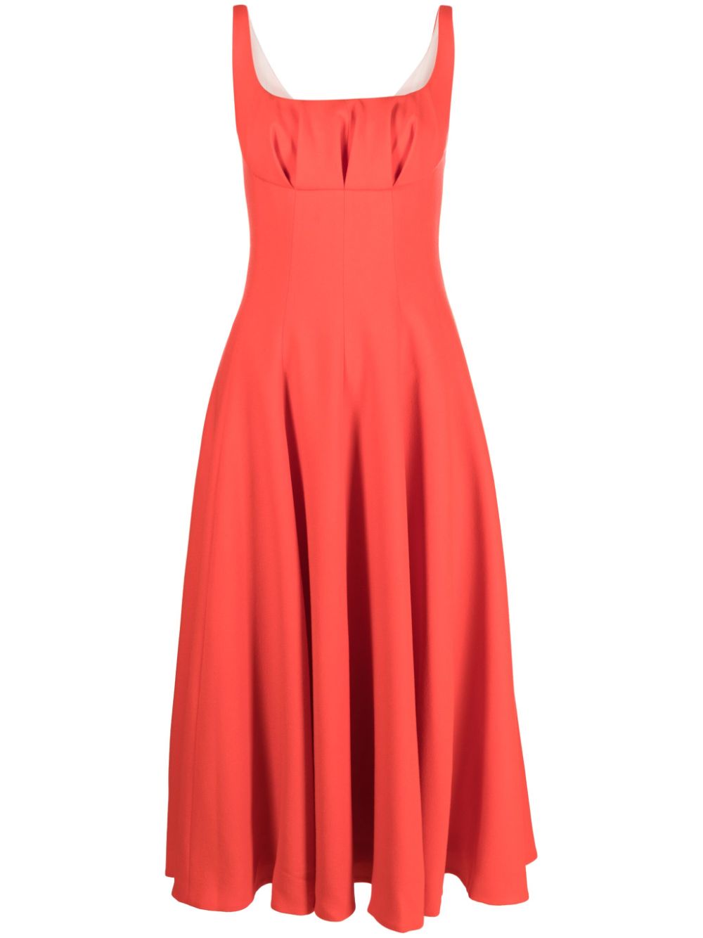 Collins wool midi dress - Orange