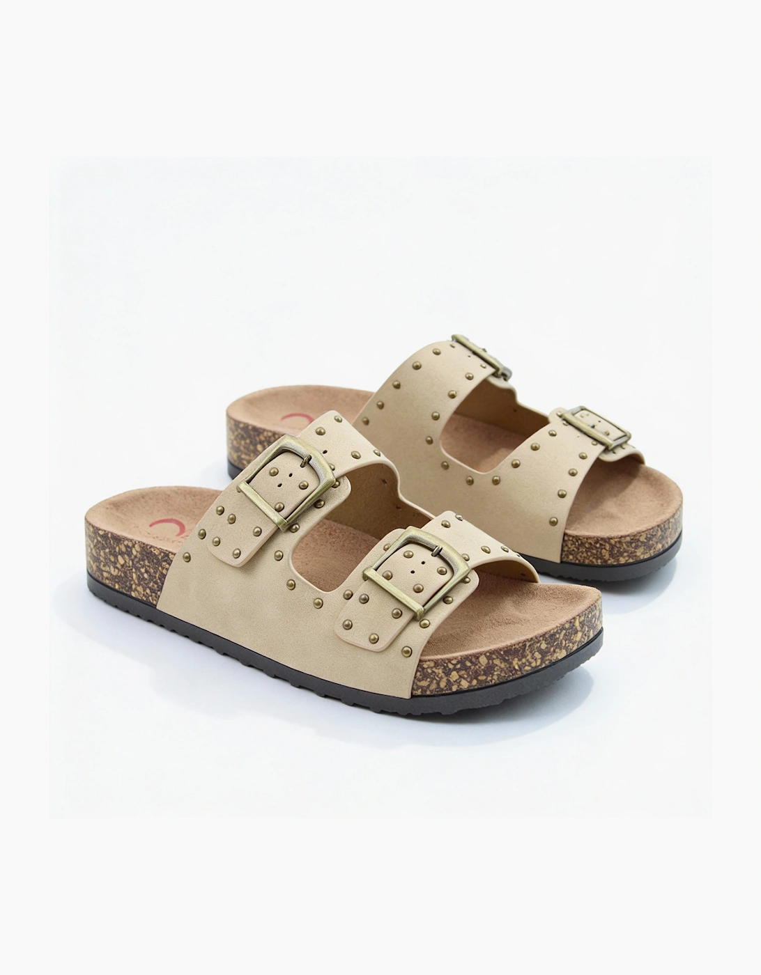 Women's Heavenly Feet POLLY Womens Mules Sandals Beige - Crea
