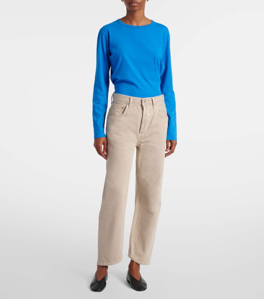 Dahlia low-rise barrel-leg jeans
