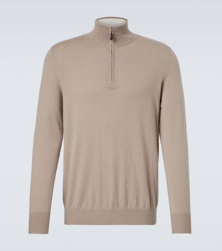 Mr Fenchurch cashmere half-zip sweater