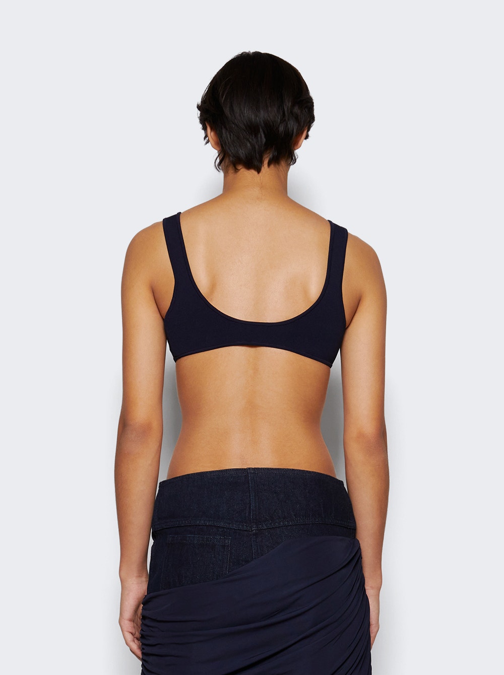 Miniscule Knit Bra - Blue