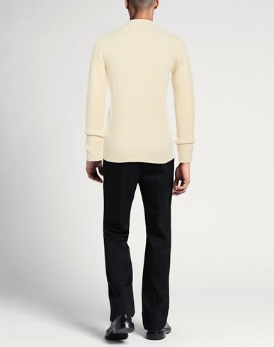 Man Sweater Cream Size L Merino Wool