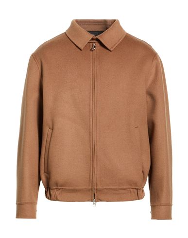 Paltò Fabbrica Man Jacket Camel Size 40 Wool, Nylon