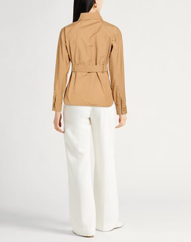 Woman Shirt Camel Size 2 Cotton